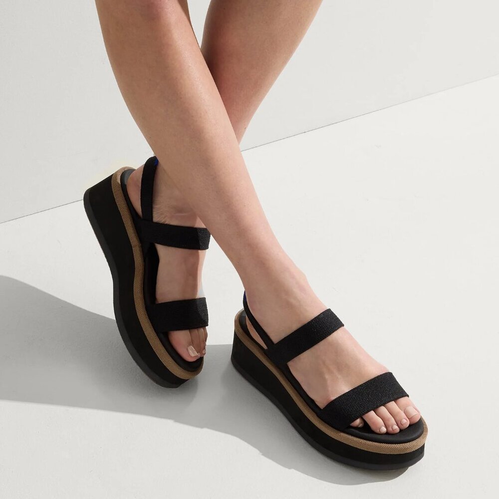 Rothy's Platform Sandal, Lightweight Wedge Sandal, Ankle Strap